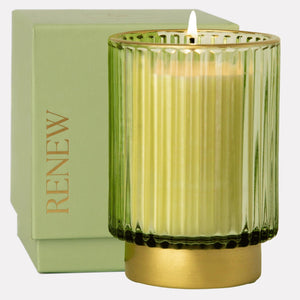 White Jasmine Mint 11oz Candle in Glass Jar with Gift Box Candle Gifts Luxury