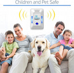 Load image into Gallery viewer, Ultrasonic Pest Control Repeller Plug in 2 Pack Device Repels Cockroach Cricket Bug Fruit Flies Deterrent Ultrasound Insect Mice Roach Rat Scorpion Bat Squirrel Rodent Spider Wasp