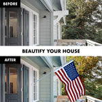 Load image into Gallery viewer, G128  5 Feet Tangle Free Spinning Flagpole (Silver) USA American Flag Brass Grommets Spun Polyester 2.5x4 ft (Flag Included) Aluminum Flag Pole