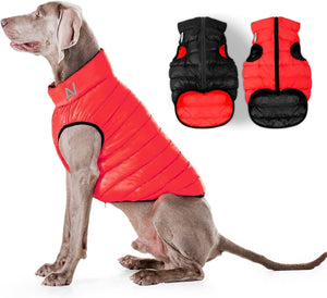 Lightweight Reversible Red Winter Dog Coat Size XS Chest 13 in Warm Jacket