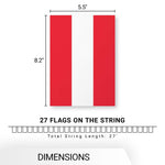 Load image into Gallery viewer, G128 European Union EU Bunting Banner  Flag 8.2 x 5.5 Inch, Full String 27 Feet  Printed 150D Polyester, Decorations For Bar, School, Festival Events Celebration