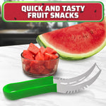 Load image into Gallery viewer, Watermelon Slicer Cutter Tool – Durable Stainless Steel Blade Watermelon Cutter with Ergonomic Handle  Slice or Cube Cantaloupe &amp; Honeydew Quick Mess Free Prep for Summer Snacks Parties &amp; BBQs
