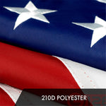 Load image into Gallery viewer, G128 3 Pack: American USA Flag  16x24 In  ToughWeave Series Embroidered 300D Polyester  Country Flag, Embroidered Stars, Sewn Stripes, Indoor/Outdoor, Brass Grommets