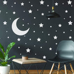 Load image into Gallery viewer, White Stars Stickers 220 Pcs Space Themed Bedroom Constellation Wallpaper Decals
