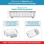 Load image into Gallery viewer, Sturdy 304 Stainless Steel Utensil Drying Rack Basket Holder with Hooks 3 Divided Compartments Rust Proof No Drilling