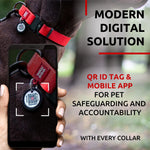 Load image into Gallery viewer, Red Waterproof Dog Collar  Size 12  19 inch x 1 inch Wide Metal Buckle

