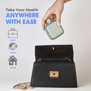 Travel Medicine Pill Organizer Small Pill Box Mini Pill Case 4 Deep Compartments