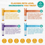 Load image into Gallery viewer, Creamy Lickable Cat Treats Wet Squeeze Tubes 20 Sticks Chicken Mix Liquid Cat Snacks Skin &amp; Coat Care Multivitamin Treats for Cats &amp; Small Dogs Lick Up