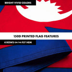 Load image into Gallery viewer, G128 Combo Pack: 6 Ft Tangle Free Spinning Flagpole (Black) &amp; Nepal Flag 3x5 Ft Printed 150D Polyester, Brass Grommets (Flag Included) Aluminum Flag Pole