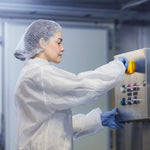 Load image into Gallery viewer, Disposable Lab Coat SMS 40 GSM White Lab Lacket with Loop Fastener XL Size