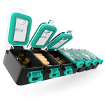 Load image into Gallery viewer, Weekly Pill Organizer 1 time a Day Pill Box 7 Day with Enhanced Waterproof Seal Large compartments Hold Big Vitamins &amp; Supplements Upgraded Locking lids for Home &amp; Travel use Durable Hard case
