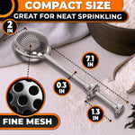 Load image into Gallery viewer, Sourdough Flour Duster for Bread Baking – Powdered Sugar Shaker Duster with Spring loaded System &amp; One Handed Operation – Stainless Steel Mini Flour Sifter for Baking Corn Starch Cocoa &amp; Spices
