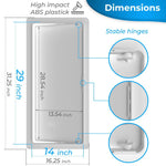 Load image into Gallery viewer, Access Panel for Drywall 14x29 inch Wall Hole Cover Access Door White Plastic
