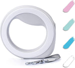 Load image into Gallery viewer, White Hands Free Retractable Dog Leash for Small Medium and Large Dogs 9.5 Ft
