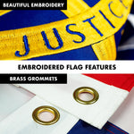 Load image into Gallery viewer, G128 Combo Pack: 5 Ft Tangle Free Aluminum Spinning Flagpole (Black) &amp; Georgia GA State Flag 2x3 Ft, ToughWeave Series Embroidered 300D Polyester  Pole with Flag Included