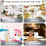 Load image into Gallery viewer, Silver Table Numbers 1 30 for Wedding Reception Silver Foil Table Number Cards 4x6 in with Head &amp; Gift Table Restaurant Table Numbers Wedding Numbers for Tables Card Stock Wedding Table Numbers
