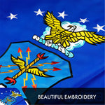 Load image into Gallery viewer, US Air Force Flag 210D Embroidered Polyester 3x5 Ft  Double Sided 2ply