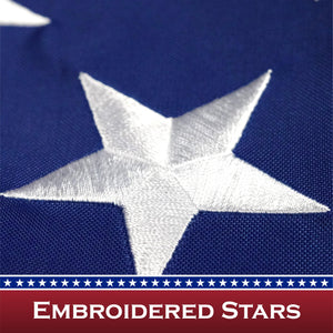 USA American Flag 3x5 Ft 2Pack Pole Sleeve Embroidered Polyester By G128
