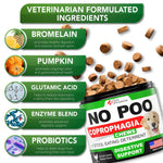 Load image into Gallery viewer, No Poo Chews for Dogs   Advanced Coprophagia Stool Eating Deterrent for Dogs   Stop Dog Poop Eating   Probiotics &amp; Digestive Enzymes Supplement   Made in USA   Vet Formulated   120 Soft Treats