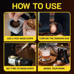 Load image into Gallery viewer, Smoking Gun Wood Smoke Infuser Birner PRO  Starter Kit 11 PCS Smoker Machine with Accessories and Wood Chips Cold Smoke for Food and Drinks Gift for Man
