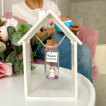 Load image into Gallery viewer, Tiny Magical Message in a Bottle Gift Idea Classy Inspirational Gifts for Him and Her Unique Presents for Women and Men (Rainbow Unicorn You Are Magical in Wooden Frame)
