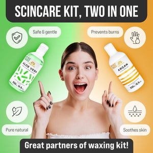 Pre and Post Waxing Care Home Kit for Women and Men Pack of 2 Spray Care