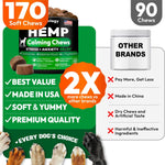 Load image into Gallery viewer, Hemp Calming Chews for Dogs 170 Count Anxiety Relief