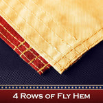 Load image into Gallery viewer, G128 Texas TeaStained TX State Flag  1x1.5 Ft  Pole Sleeve Embroidered 420D Polyester  Embroidered Stars, Sewn Stripes, Brass Grommets, Indoor/Outdoor, Vibrant Colors, Quality Polyester