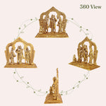 Load image into Gallery viewer, The Fine Living Co. Ram Darbar Includes Rama Sita Laxman Hanuman Murti Idol Statue Gold Plated Figurine for Home Temple Pooja Room Decor Living Room Altar Spiritual Decor

