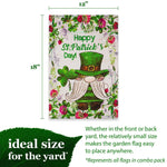 Load image into Gallery viewer, G128 Garden Flag Set Holiday Gnomes 12x18 6 pieces Blockout Fabric