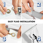 Load image into Gallery viewer, G128 Combo Pack: 6 Feet Tangle Free Spinning Flagpole (Silver) Come and Take It Rifle Flag 3x5 ft Printed 150D Brass Grommets (Flag Included) Aluminum Flag Pole