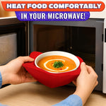 Load image into Gallery viewer, Microwave Bowl Holder Set of 5 – Five Color Pack Microwave Bowl Holders for Hot Food (7.5 x7.5 ) – Heat Resistant Fabric for Bowls Cups Saucers Machine Washable