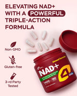Load image into Gallery viewer, Gotu Kola NAD Plus Supplement 1400mg NMNH Supplement Alternative Supports Healthy Aging Complex with Nicotinamide Riboside &amp; Gotu Kola Collagen Formula for Energy Skin &amp; Cognitive 180 Caps