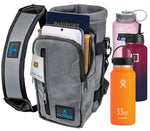 Load image into Gallery viewer, Water Bottle Holder Bottle Cooler w Adjustable Shoulder Strap 16 oz to 25oz
