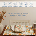 Load image into Gallery viewer, The Fine Living Co. 100% Cotton Kitchen Towels Set of 2 18 x 28 inches Ornamental Printed Dish Towels Hand Towels Boho Tea Towels   Multifunctional Stylish Absorbent Quick Dry Soft
