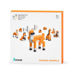 Load image into Gallery viewer, PIXIO Orange Animals  162 Magnetic Blocks in 3 Colors