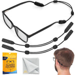 Load image into Gallery viewer, SIGONNA Glasses Strap Eyeglass Holder Band  No Tail Sunglasses Strap Sports for Men Women Adjustable Eyeglasses Strap Lanyard  Anti Slip Eye Glasses Holders Around Neck Head 2 Pcs
