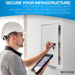 Load image into Gallery viewer, Access Panel for Drywall with Key Lock 14 x 29 inch Metal Door with a 1.2 mm Thick Frame Wall Hole Cover Access Door Plumbing Access Panel for Drywall Heavy Durable White
