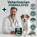 Load image into Gallery viewer, Calming Chews for Dogs 70 Treats Anxiety Relief Treats with Hemp Oil Turmeric