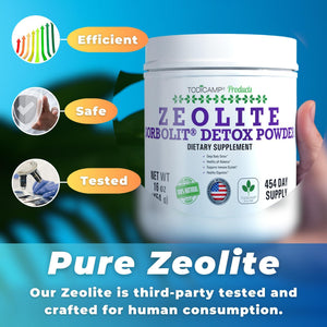 Zeolite Detox Powder 1 lb Clinoptilolite Zeolite Powder Sorbolit 1 2 µm Zeolite