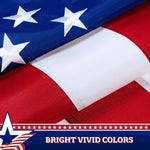Load image into Gallery viewer, G128 3Pack: American USA Pull Down Bunting Flag  1.67x8 Ft  Embroidered Polyester