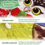 Load image into Gallery viewer, G128 Combo Pack: Garden Flag Stand Black 36 in x 16 in &amp; Garden Flag Winter Decoration Cozy Owls with Scarves 12x18 DoubleSided Blockout Fabric