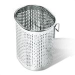 Load image into Gallery viewer, Perforated Stainless Steel Chopstick Holder – Drying Basket for Chopsticks &amp; Utensils Compact Oval Design with Hook for Kitchen Organization Easy Storage and Utensil Drying Sturdy &amp; Dishwasher Safe
