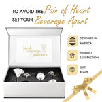 Load image into Gallery viewer, Appreciation Gifts for Couples – Couples Gifts Set with Martini Wine Glasses Glass Charms – Practical and Cute Couple Gifts for Anniversary Wedding Engagement