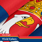 Load image into Gallery viewer, Serbia Serbian Flag 3x5 Ft 10Pack 150D Printed Polyester By G128