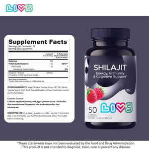 Shilajit Gummies 10000mg Pure Himalayan Shilajit with Fulvic Acid Trace