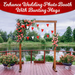 Load image into Gallery viewer, Triangle Banner Flags for Party Supplies   100ft White and Red Party Decorations Carnival Pennant Banner Flags on String
