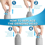 Load image into Gallery viewer, Primens Professional Dog Nail Grinder Replacement Head Pack of 3 Bits Tip
