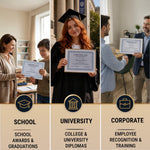 Load image into Gallery viewer, 100 Certificate Paper 8.5 x 11 inch for Printing Blank Certificate Papers for Award Certificates &amp; Diploma Paper Premium Blue Border Award Papers Cardstock for Awards &amp; Certificates Graduation