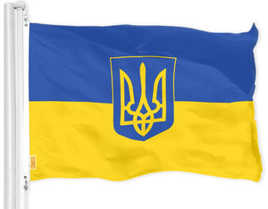 Ukraine Ukrainian Flag 3x5 Ft Lite Weave Printed 150D Polyester Indoor Outdoor
